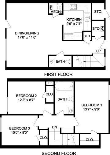 Overlook Apartments Three Bedroom